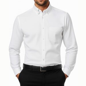Cotton King Mens Shirts | 100% Cotton Long Sleeve Shirts for Men | Button Down Shirt Men | Oxford Mens Dress Shirt