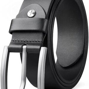 Creature Formal/Casual Black Color Genuine Leather Belts For Men